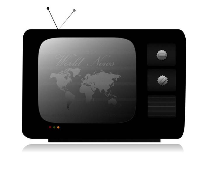 Old Television News Program
